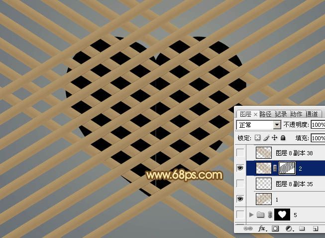 PS制作竹片编制的心形图案-15.jpg