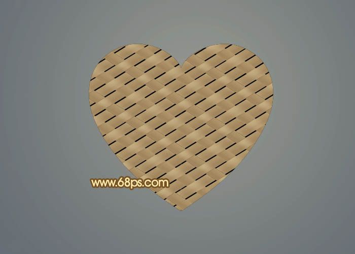 PS制作竹片编制的心形图案-24.jpg