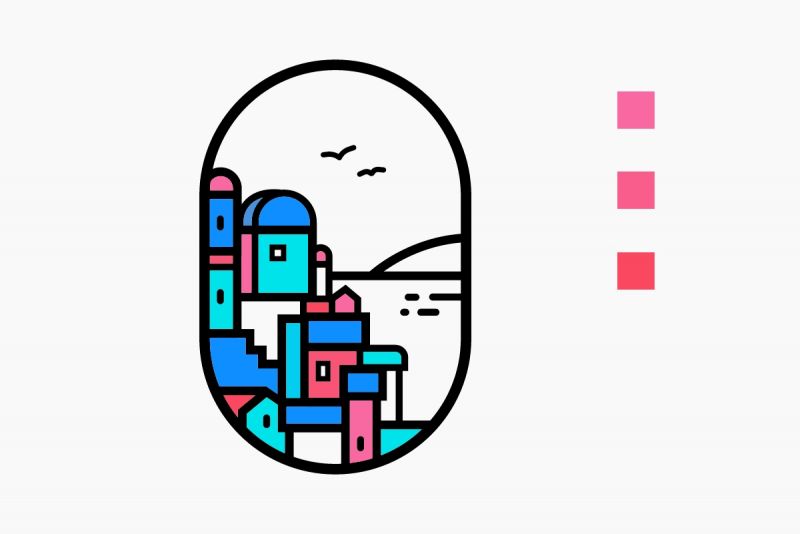 用线造景: 绘制梦幻般的希腊小镇风景-11.jpg