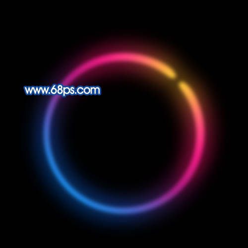 Photoshop制作绚丽的彩色光环-11.jpg