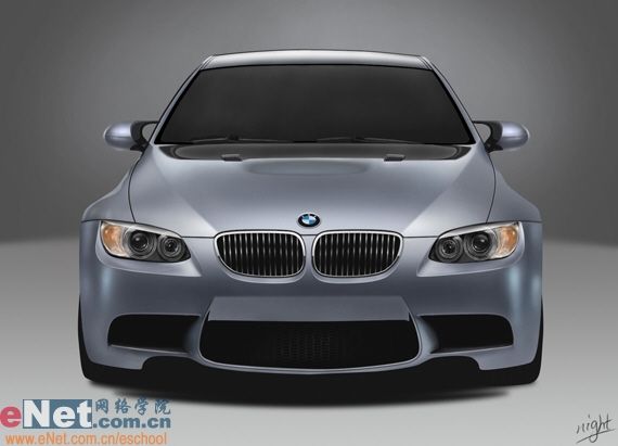 Photoshop鼠绘实例：宝马BMWM3-1.jpg