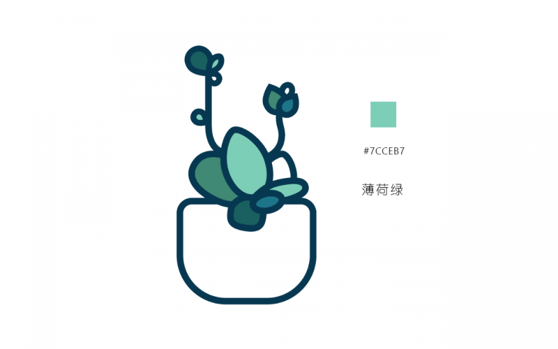 AI绘制一枚多肉植物扁平风线体插画-13.png