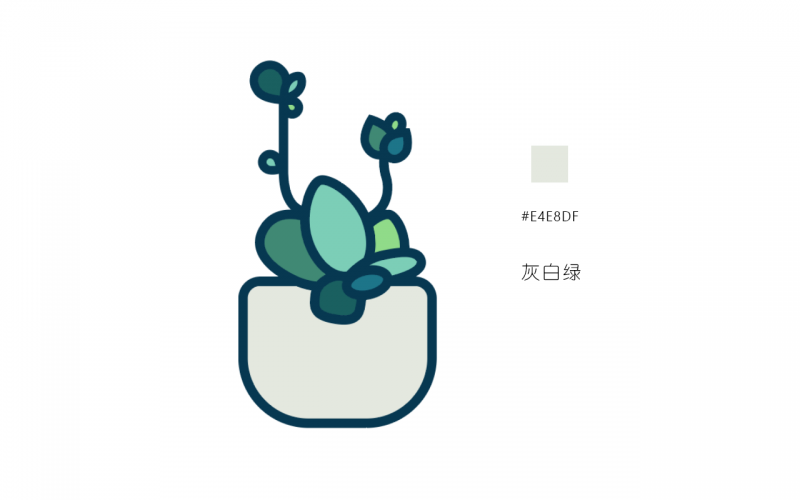 AI绘制一枚多肉植物扁平风线体插画-15.png