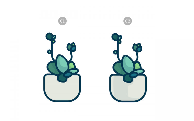 AI绘制一枚多肉植物扁平风线体插画-17.png