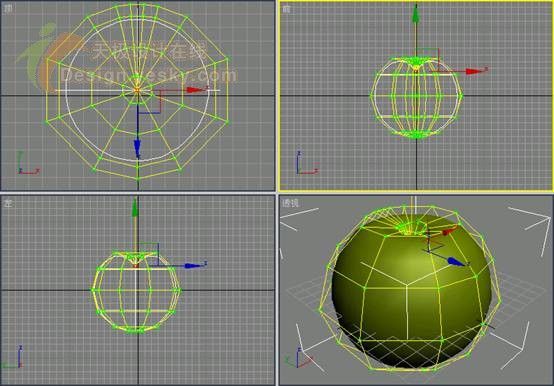 3DsMAX球体造型制作逼真苹果-5.jpg