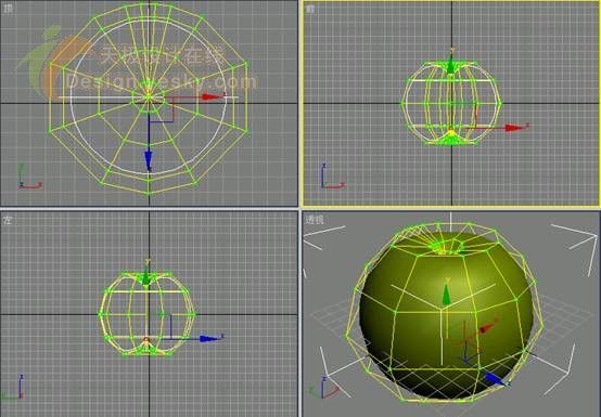 3DsMAX球体造型制作逼真苹果-7.jpg