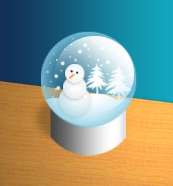 PS制作圣诞冰晶透亮的雪球-1.jpg