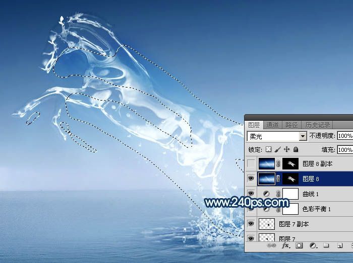 PS合成制作湖中飞出的液态透明骏马效果-43.jpg