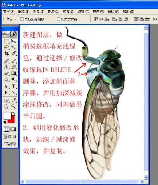 Photoshop手绘一只蝉-33.jpg