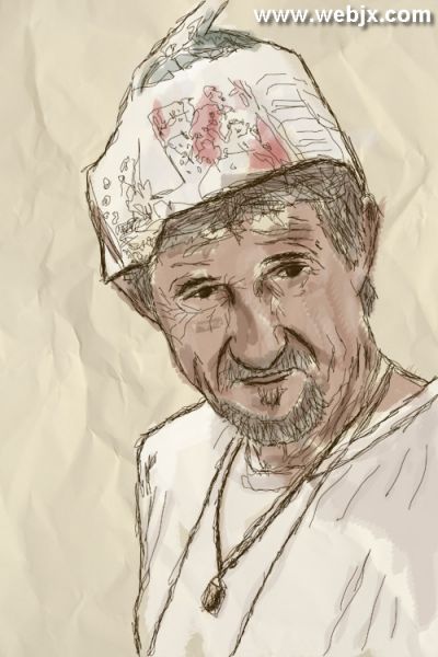 Photoshop真人照片转艺术写生素描画-2.jpg