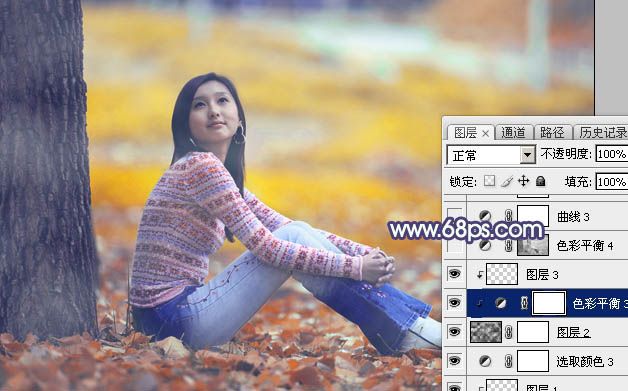 Photoshop给美女调出甜美的橙黄秋季色-42.jpg
