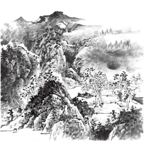 国画知识：水墨山水怎么画？分步骤图解教你画，快来临摹-6.jpg