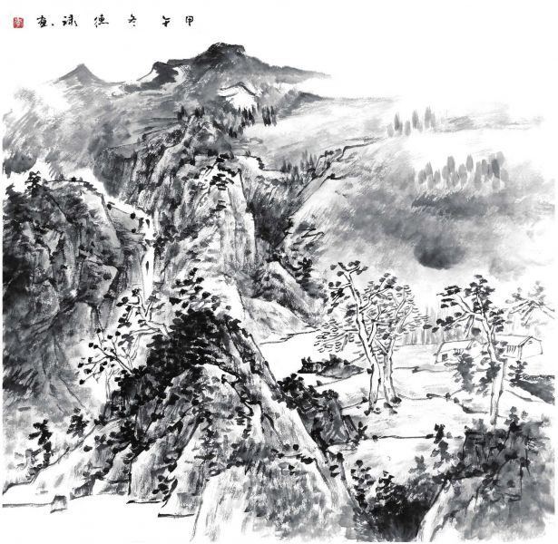 国画知识：水墨山水怎么画？分步骤图解教你画，快来临摹-7.jpg