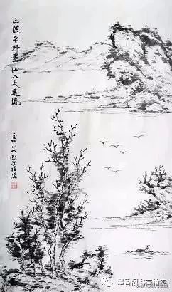 水墨画山水画绘画入门技法步骤图文详解-3.jpg