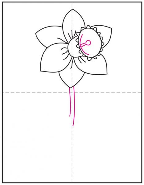 0基础绘画教程：8个步骤教你画一幅水仙花，期待春天的温暖-8.jpg